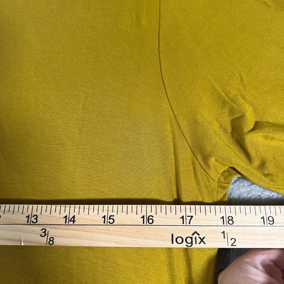 Ten Tomorrow T-Shirt Dress Womens‎ Mustard White Medium Colorblock Short Sleeve - Picture 4 of 8